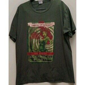 Poison Ivy Tee Carnival of Criminals L Green Comic Graphic DC Style SingleStitch